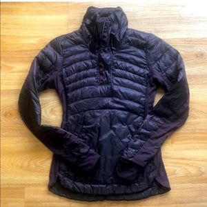 Lululemon Down for a Run Pullover II in Black Cherry